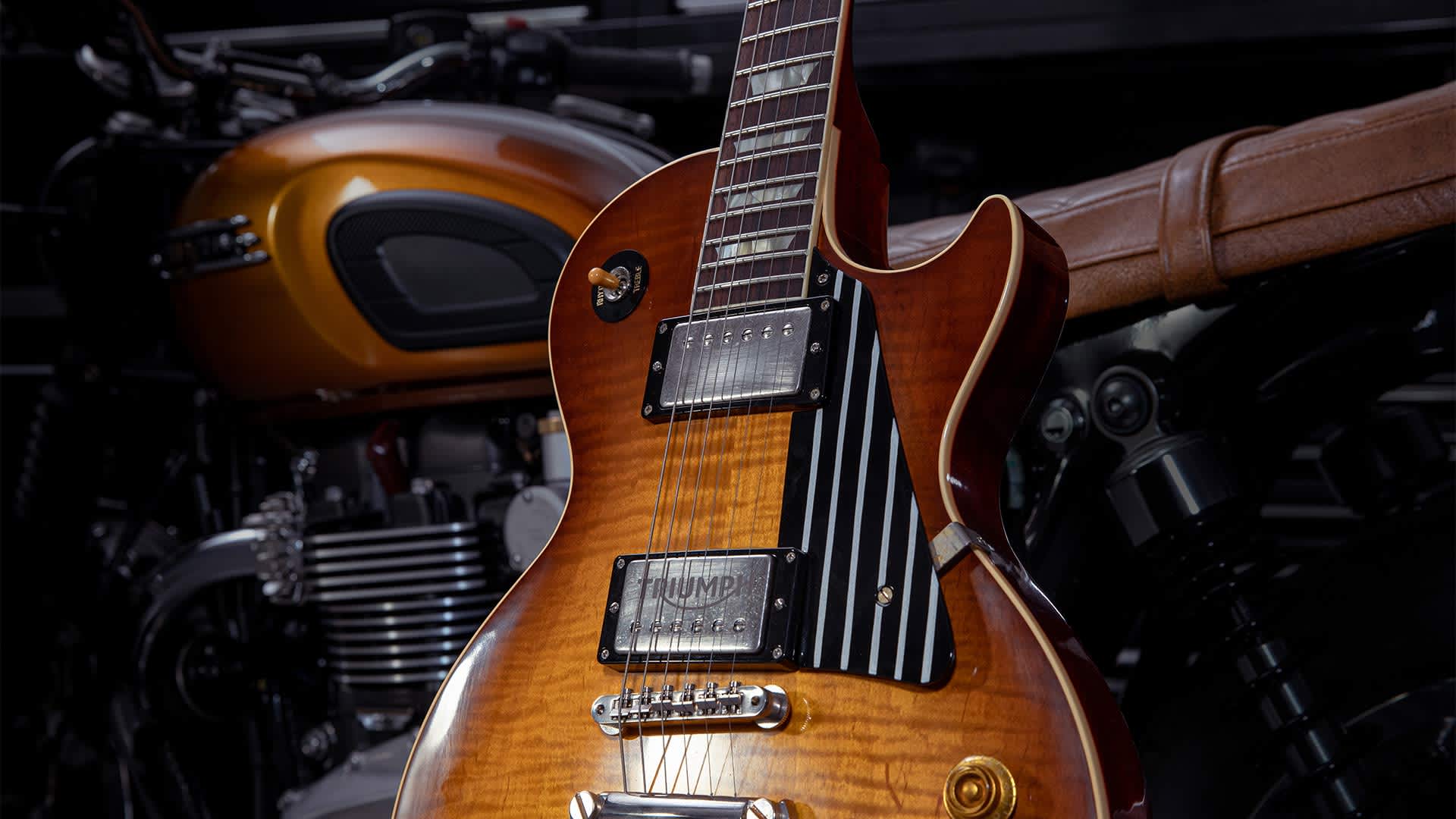 Gibson Guitar and Triumph Motorcycles Collaboration For The Distinguished Gentleman's Ride
