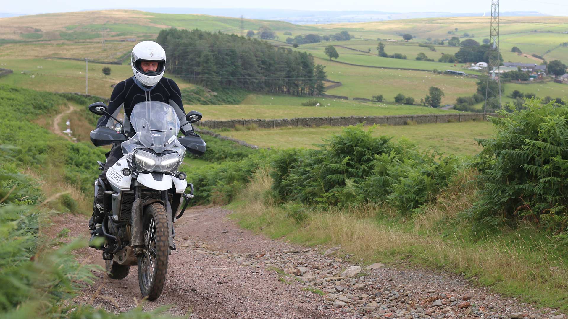 Triumph Adventure Experience day in South Wales with riders on the Tiger 1200