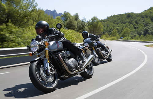 Triumph Thruxton RS in action