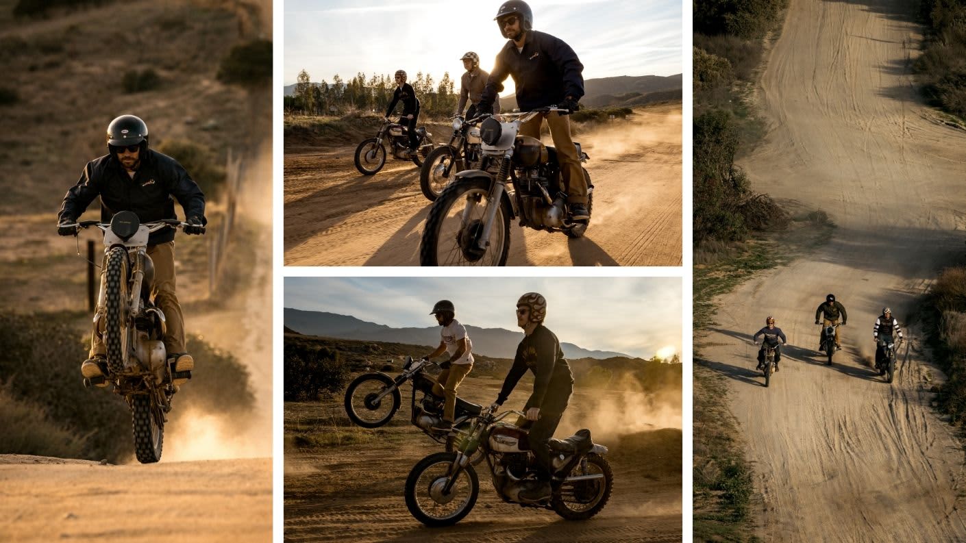 Triumph heritage 2026 New Arrivals - riding shots in desert