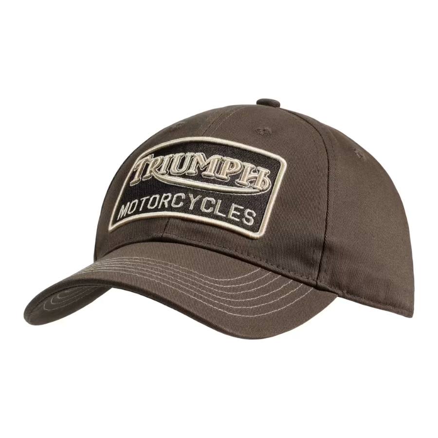 Forecourt Cap in mushroom, with Triumph Heritage logo