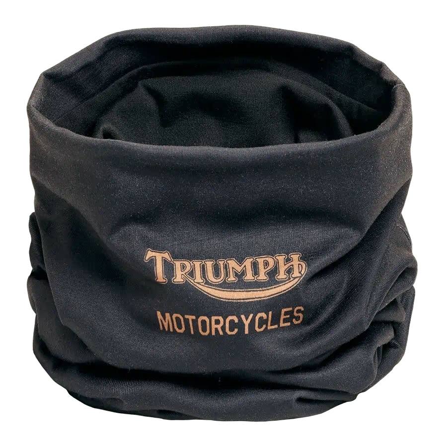 Triumph Heritage black Neck Tube with gold logo 