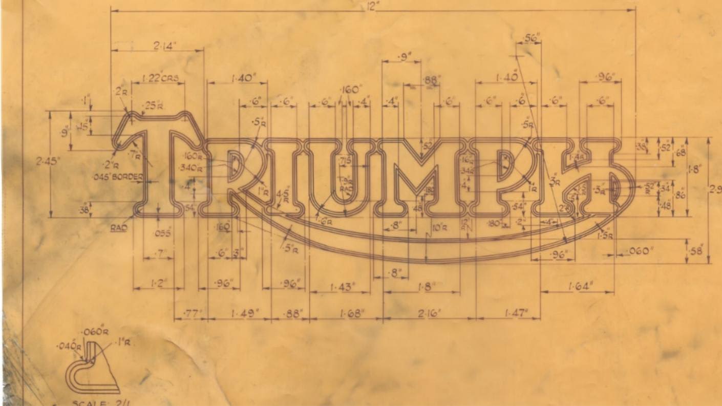 Original copy of Triumph heritage logo
