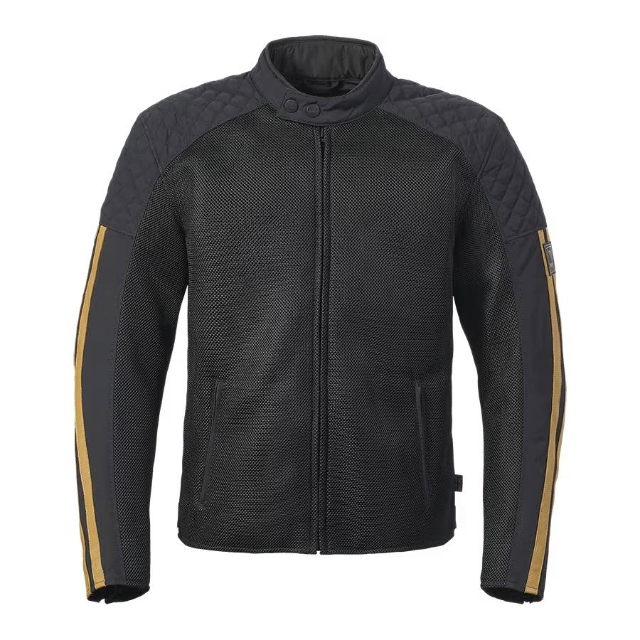 Triumph Riderwear Braddan Retro Mesh Jacket in Black