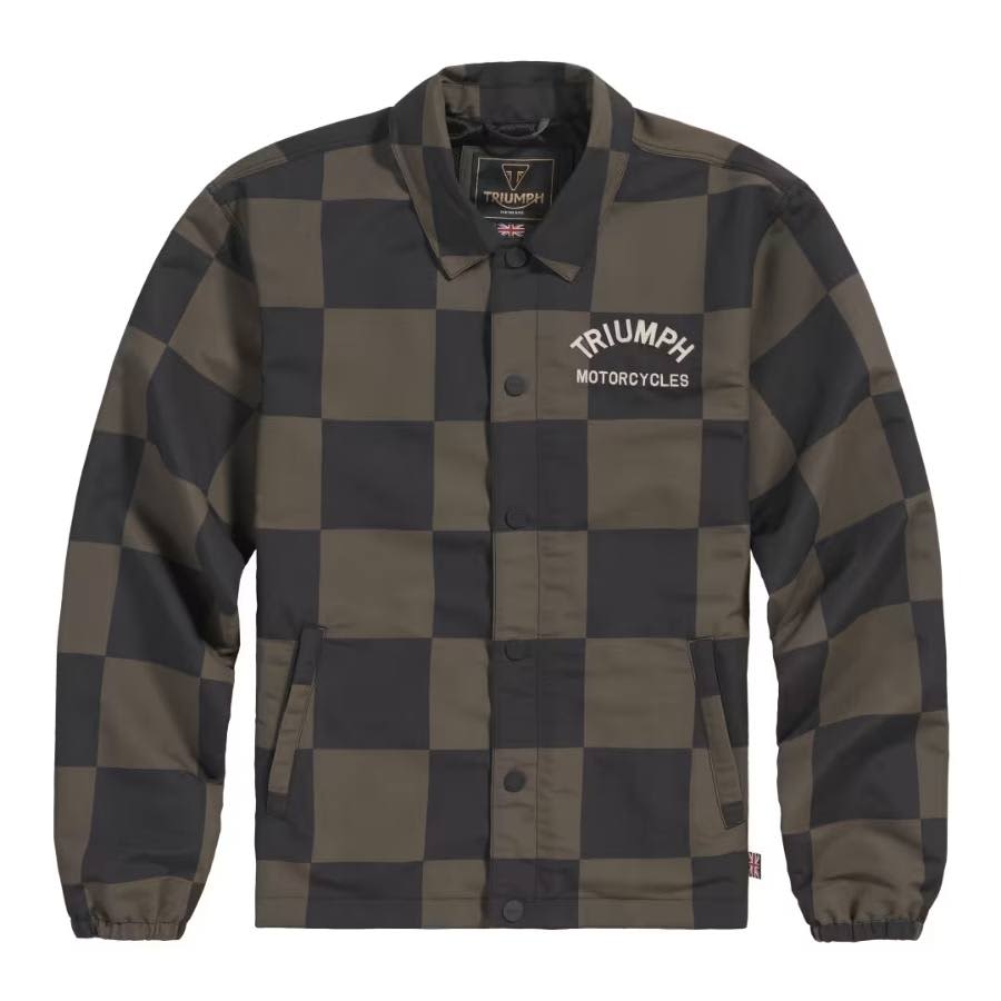 Triumph Motorcycle Coach Jkt in Iron