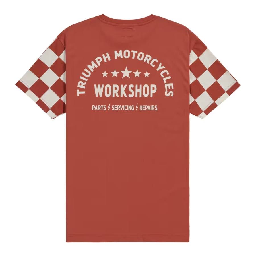 Triumph Motorcycle Preston Tee in Rust