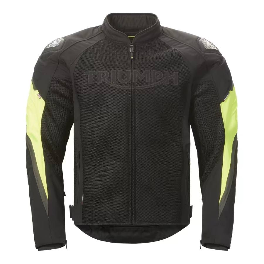 Triumph Motorcycles Triple Mesh Jacket in Black and Fluoro
