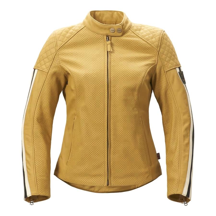 Braddan Womens Air Race jacket in Gold