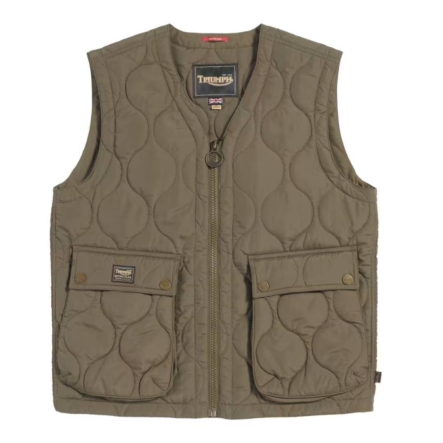 Ontario PrimaLoft® Vest in Khaki- Triumph Motorcycles Heritage