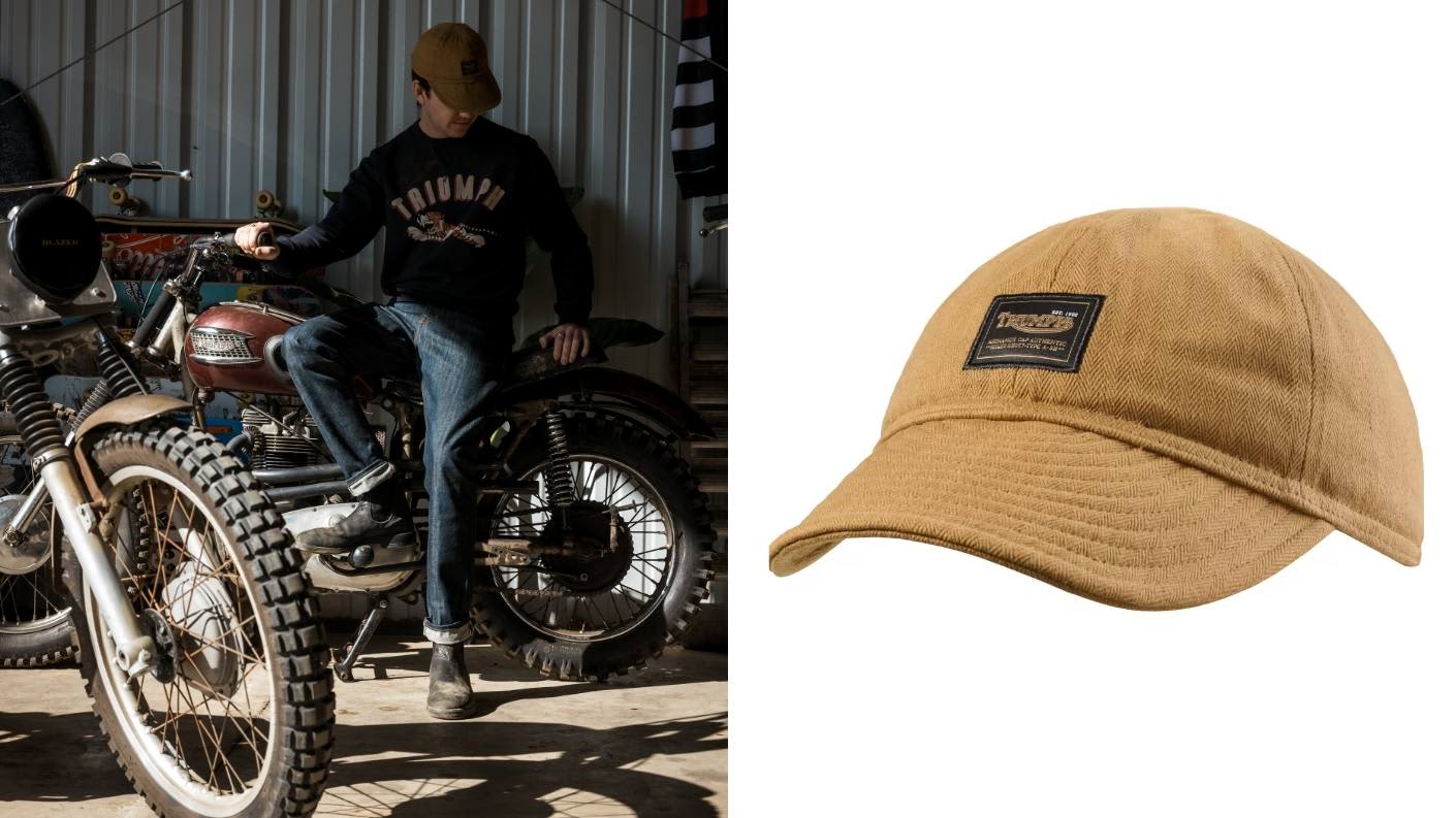 Triumph Heritage Grunt Cap with Triumph logo 