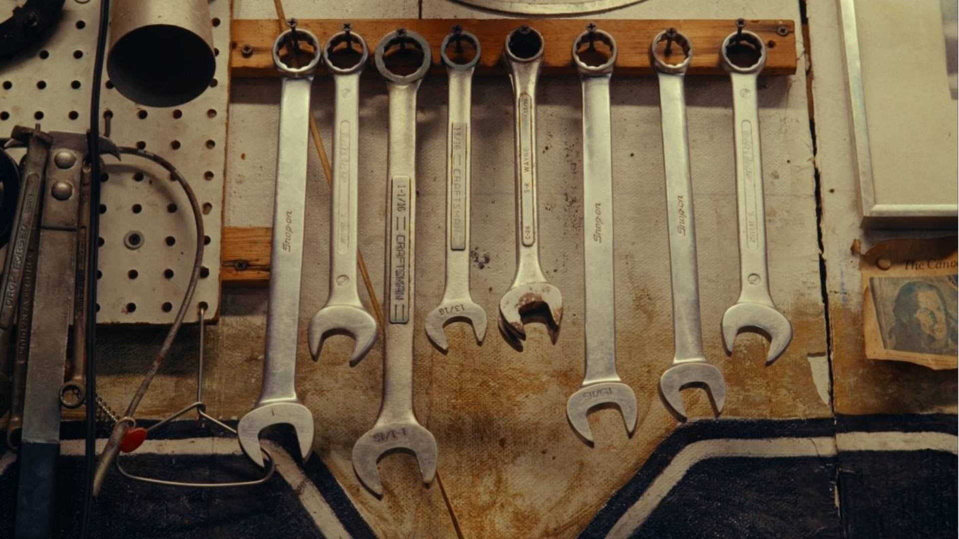 Sixth Street Specials Garage with Triumph Bikes- Tools