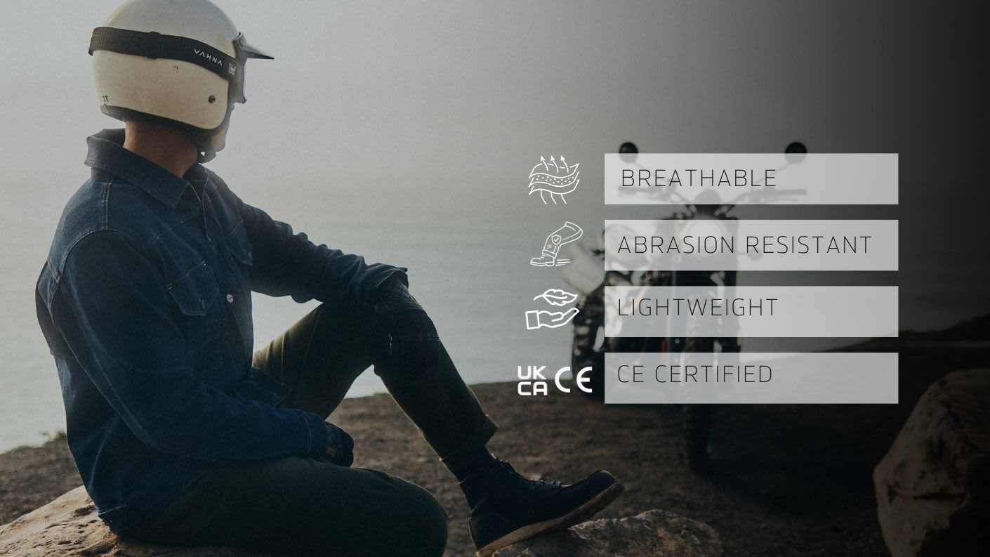 Key features of Armalith in Triumph riding jeans