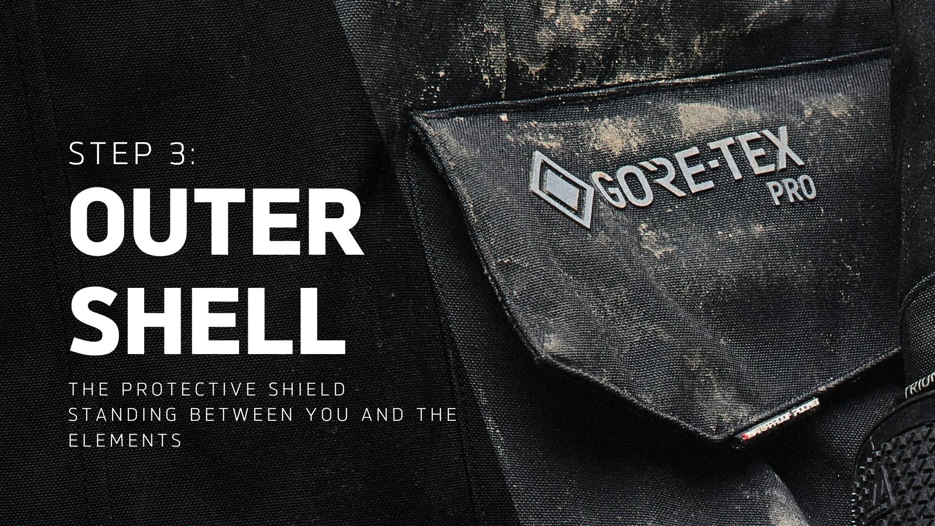 Step 3: Outer Shell- The protective shield standing between you and the elements