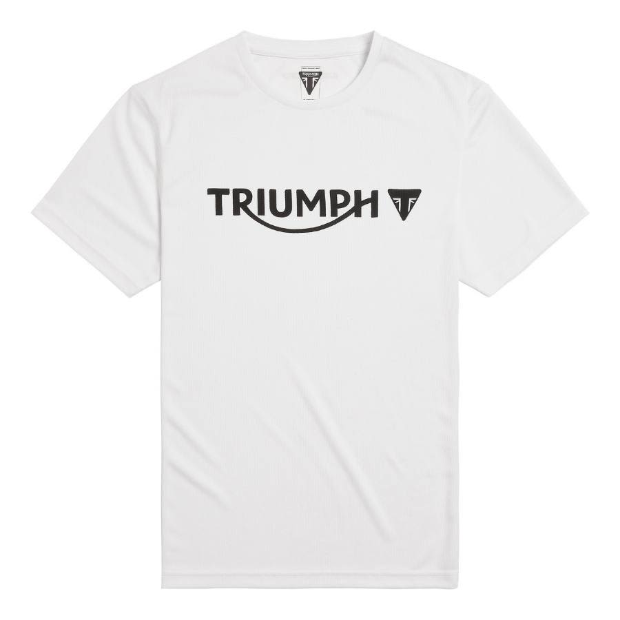 Rapid Dry Tee with large Triumph branding on chest