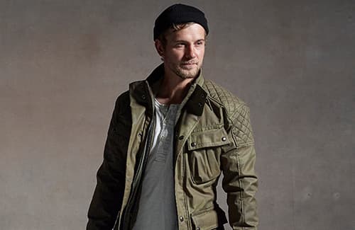 GARSTANG WAXED CAMO JACKET KHAKI