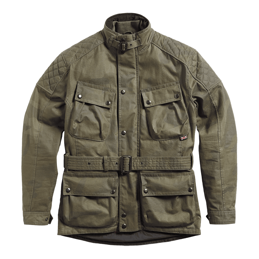 Garstang Waxed Camo Jacket Khaki