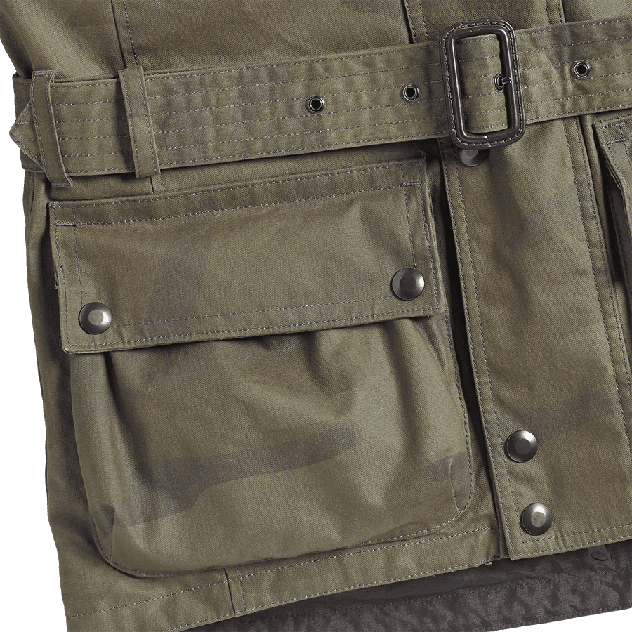 Garstang Waxed Camo Jacket Khaki