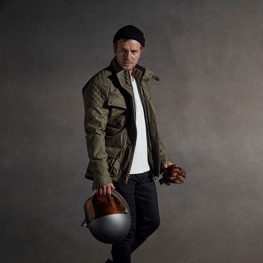 Garstang Waxed Camo Jacket Khaki