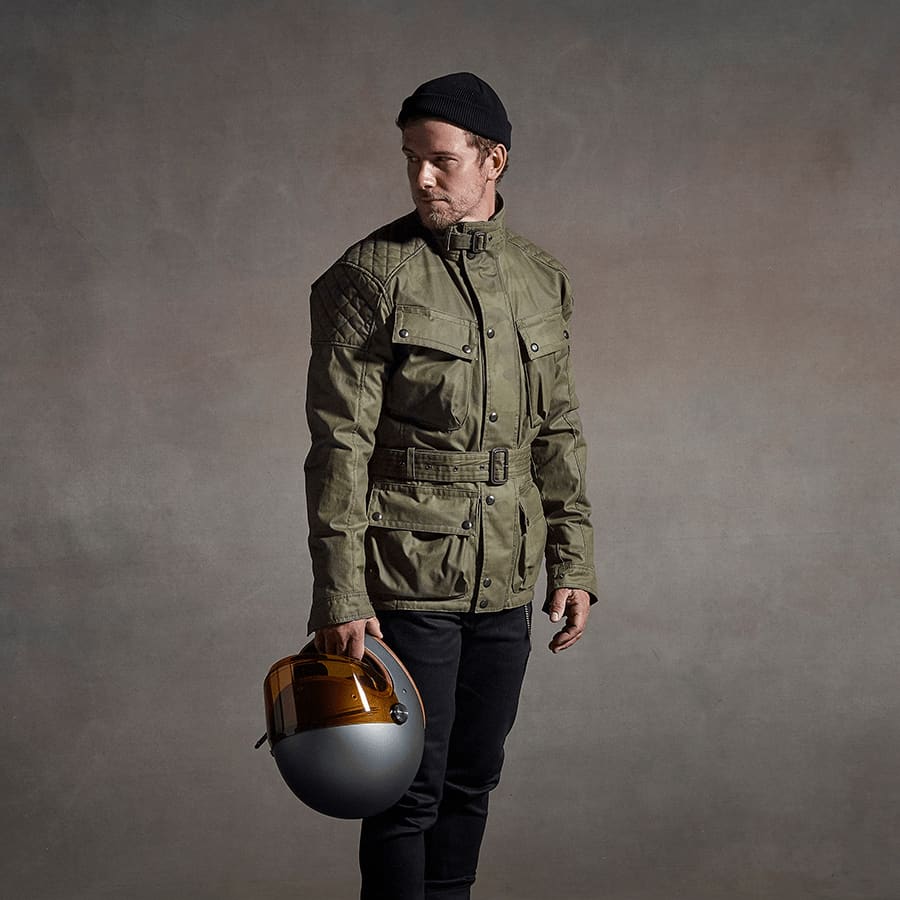 Garstang Waxed Camo Jacket Khaki