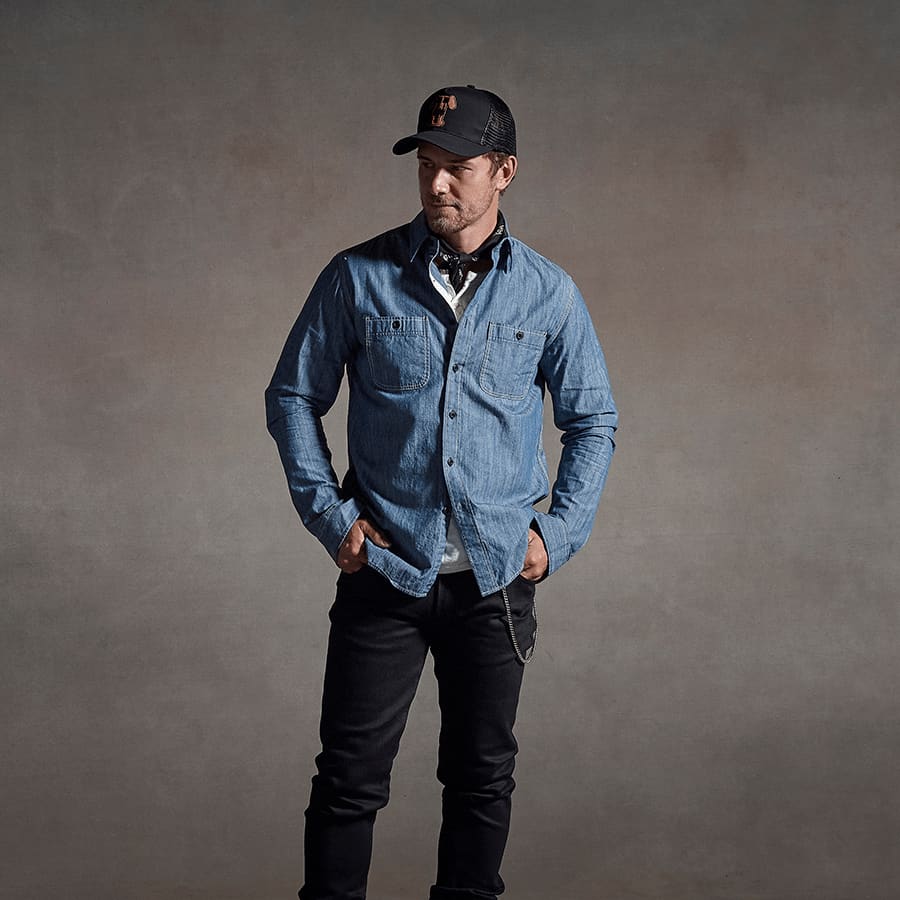 Axle Chambray Worker Shirt Indigo