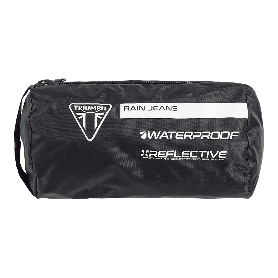 Packable Unisex Rain Pants in Black