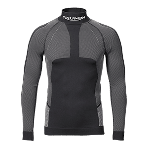 Triumph AW20 Long sleeve base layer, black/grey, flat shot front