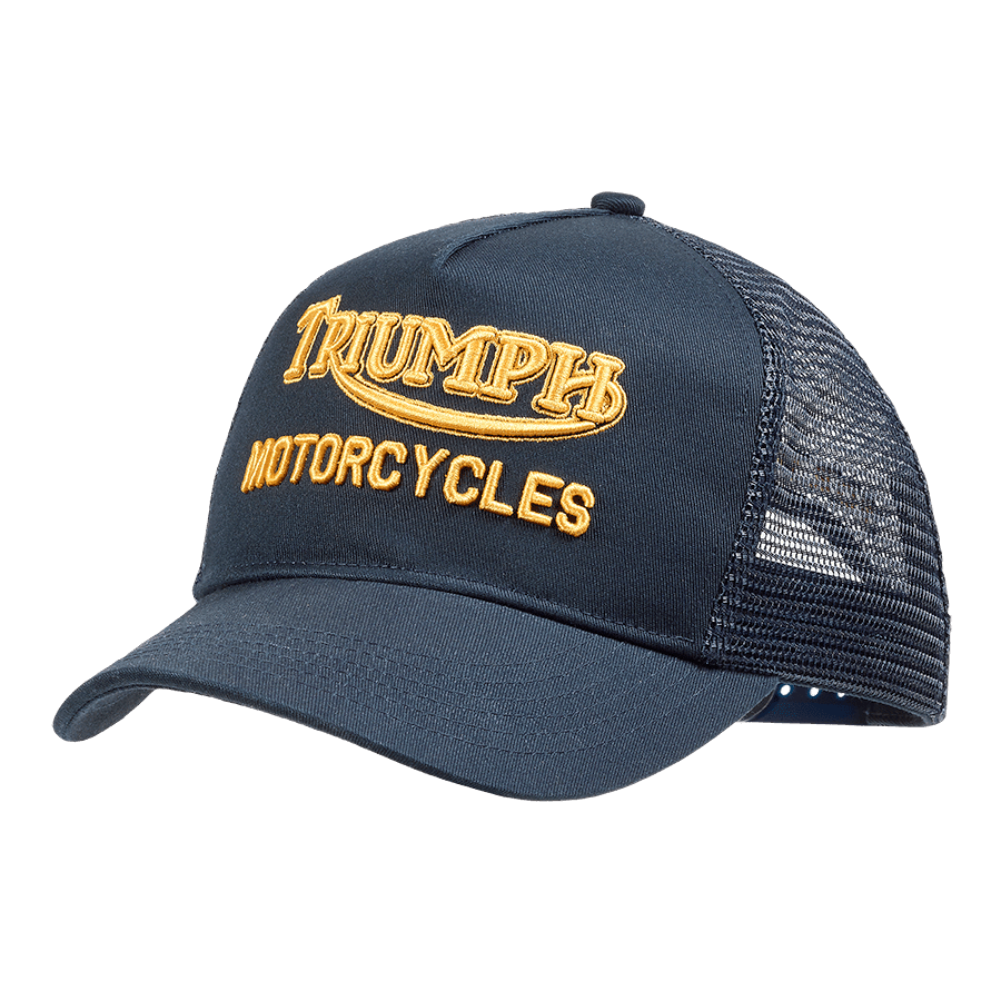 Oil Trucker Heritage Logo Cap Indigo