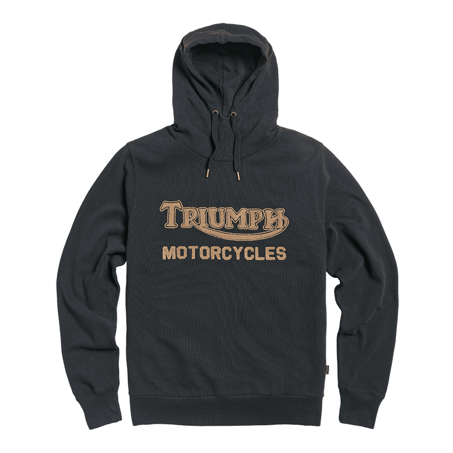 Lount Double Pique Hoodie Black