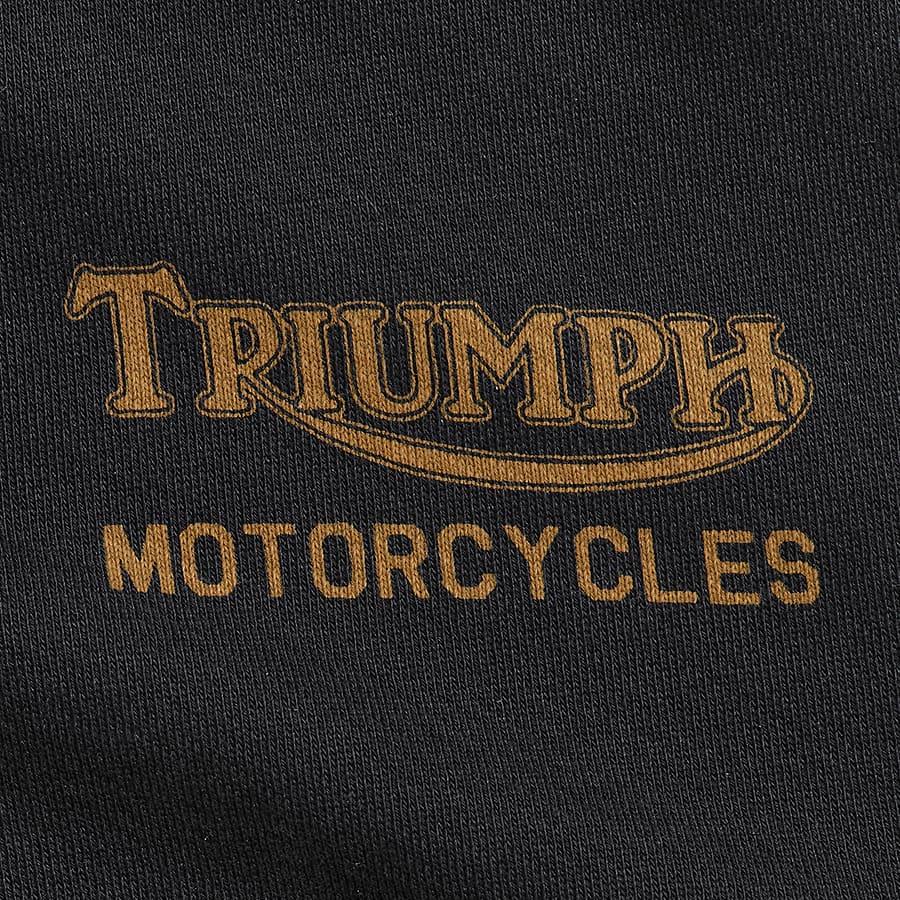 Spoke Full-Zip Logo Hoodie Black