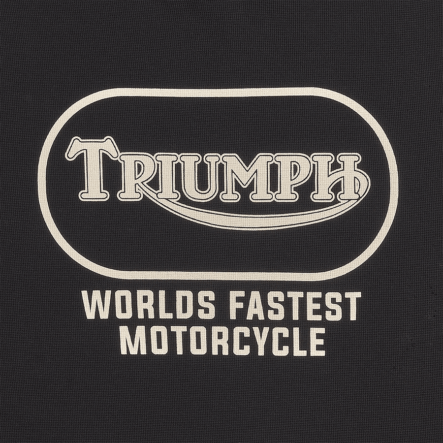 Fastest Waffle Long Sleeve Tee in Black and Bone