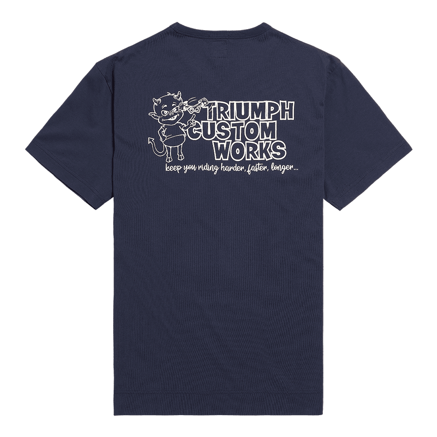 Custom Works Tee in Indigo