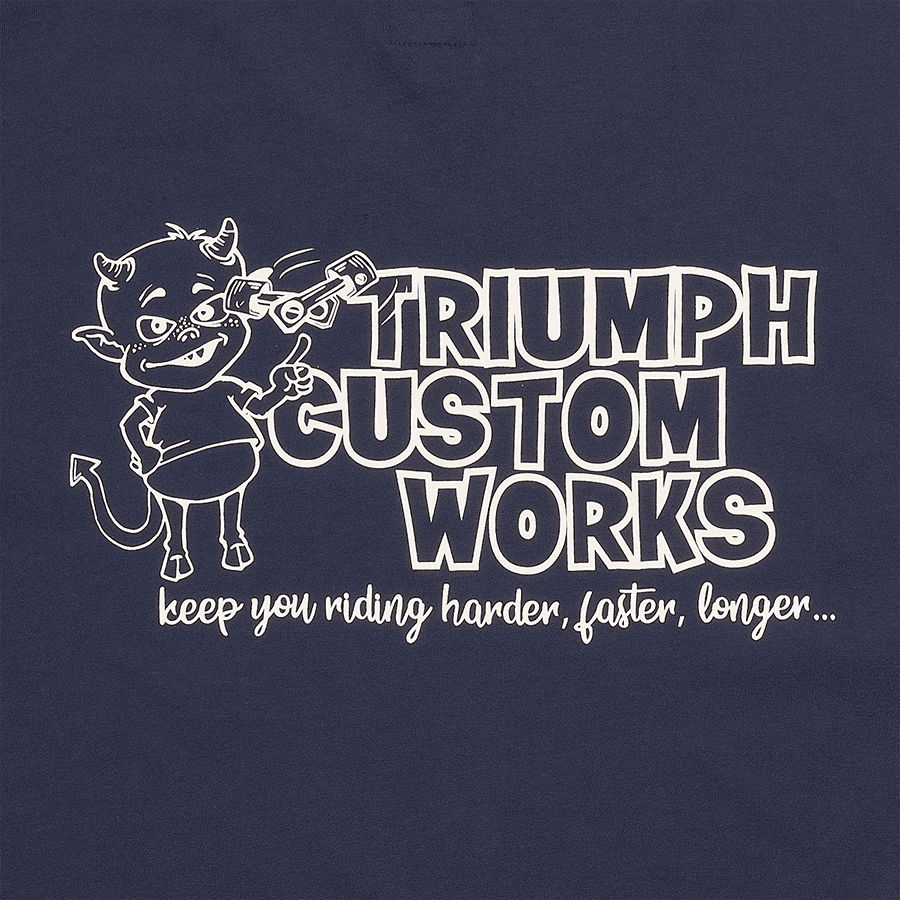 Custom Works Tee in Indigo