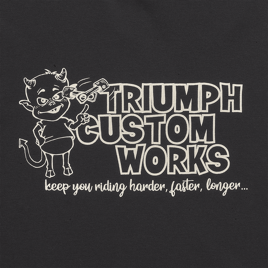 Hometown Long Sleeve Waffle Tee in Black and Bone