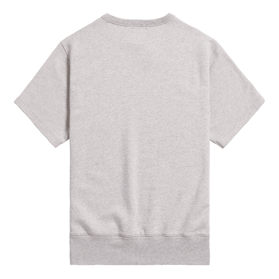 Nicks Short Sleeve Sweatshirt in Silver Marl