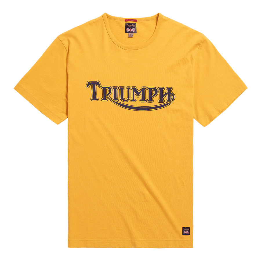 Fork Seal Heritage Logo Tee in Old Gold