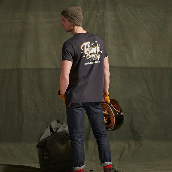 Chop Shop Tee in Charcoal