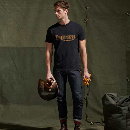 Fork Seal Heritage Logo Tee in Black