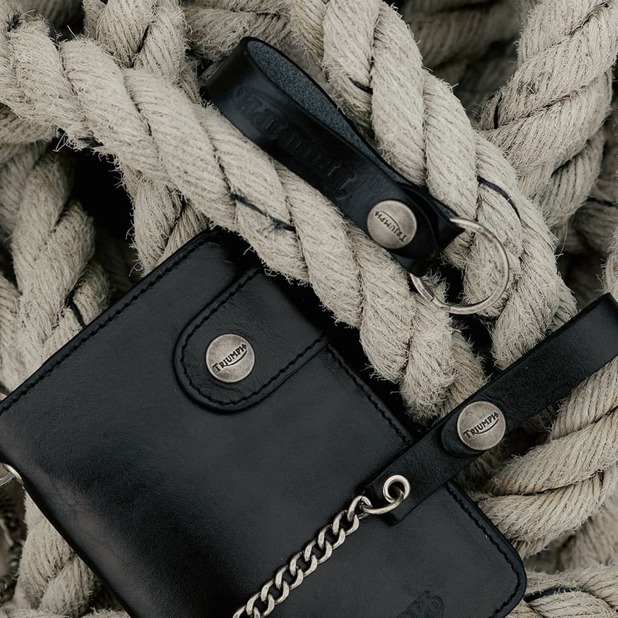 Leather Keyring Black