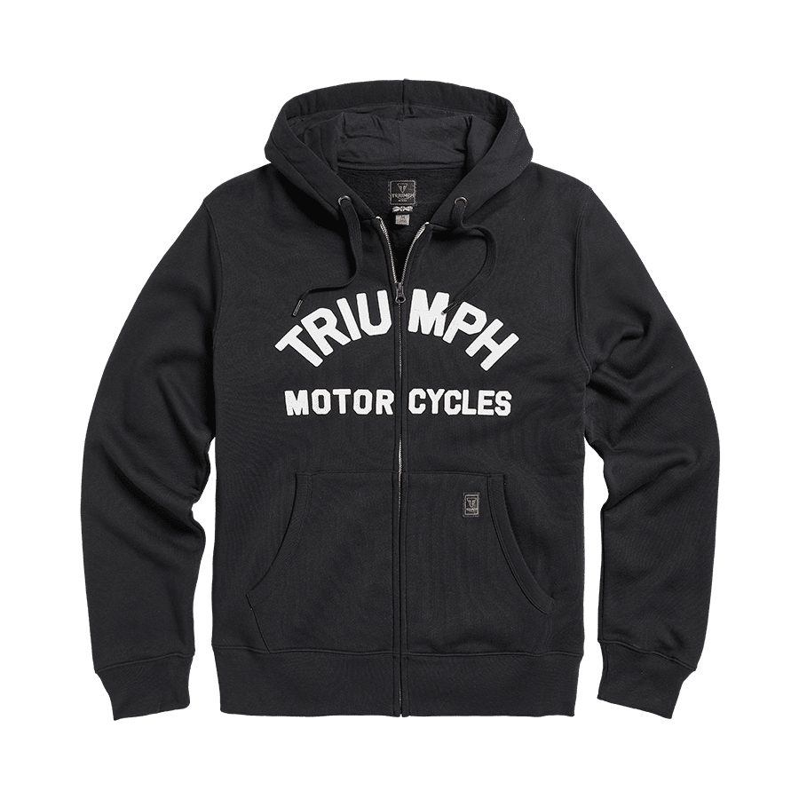 Lavenham Full-Zip Hoodie in Black