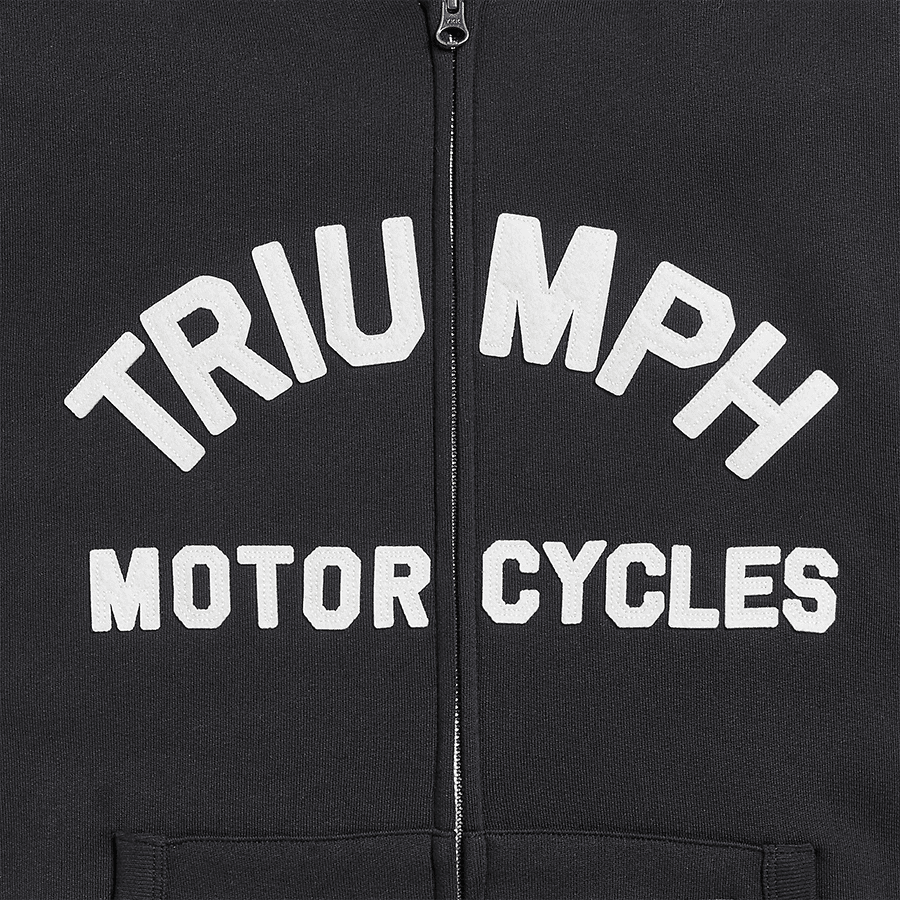 Lavenham Full-Zip Hoodie in Black