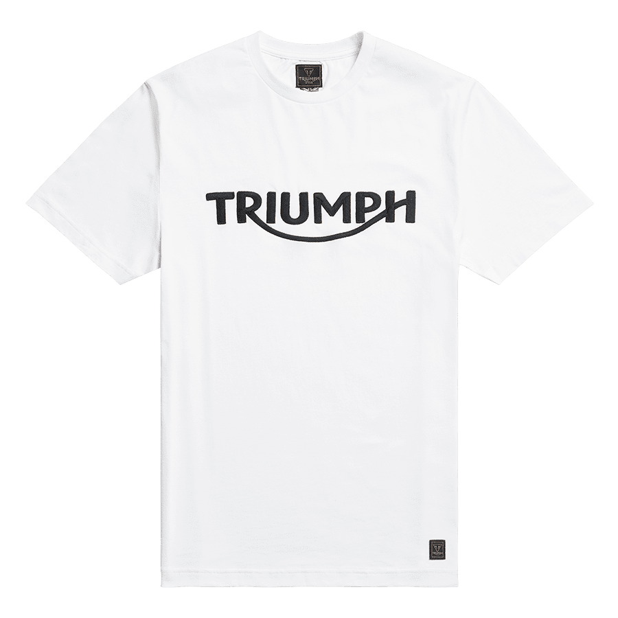 Bamburgh Embroidered Logo Tee in White