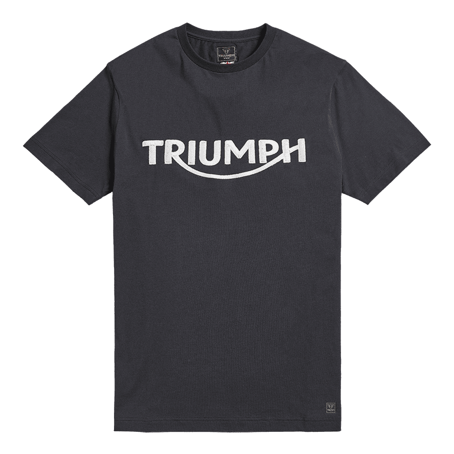 Bamburgh Embroidered Logo Tee in Black