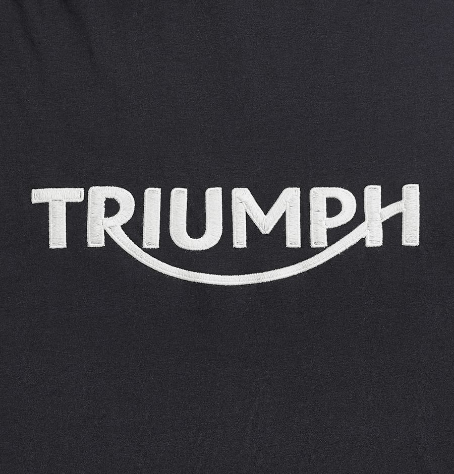 Bamburgh Embroidered Logo Tee in Black