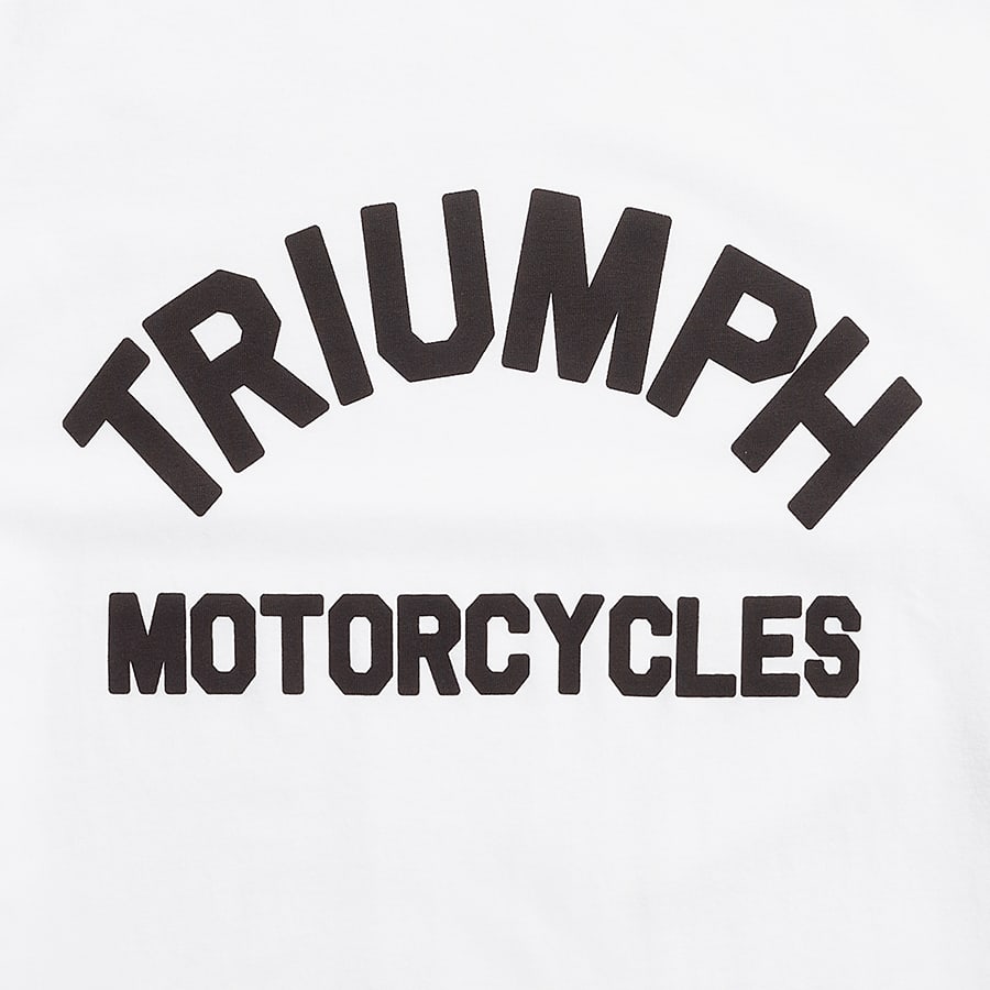 Burnham Arch Logo Printed Tee in White