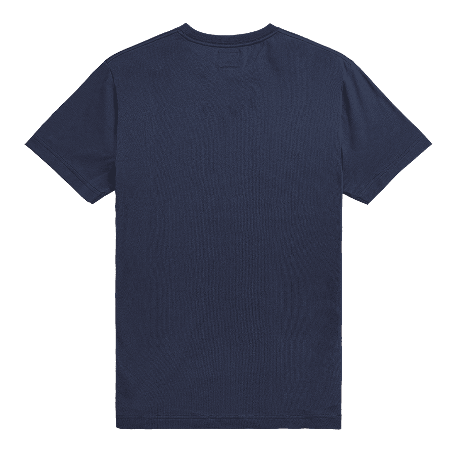 Burnham Arch Logo Printed Tee in Navy
