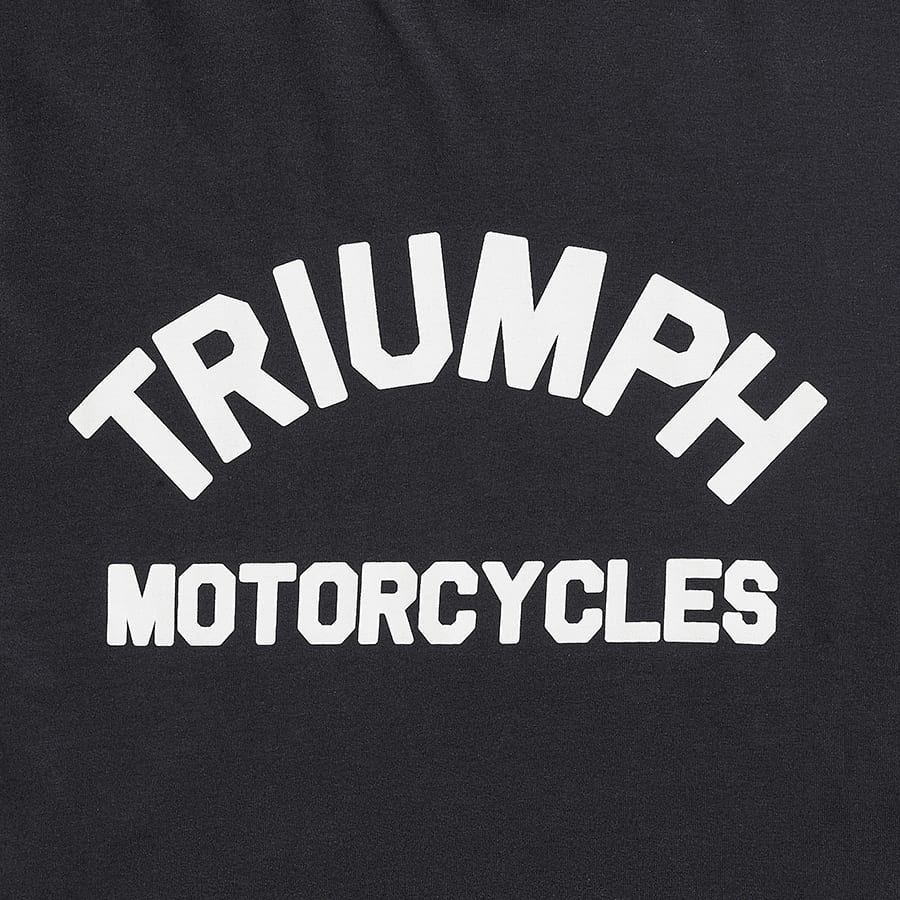 Burnham Arch Logo Printed Tee in Black