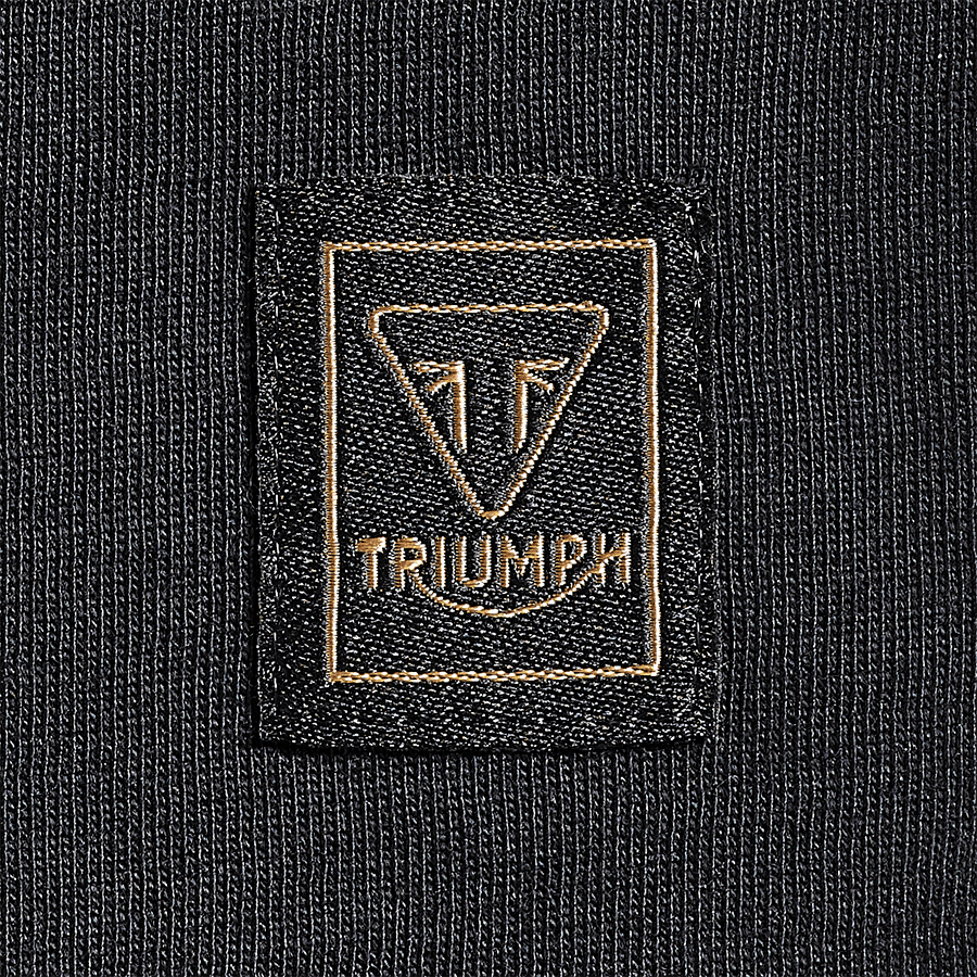 Burnham Arch Logo Printed Tee in Black