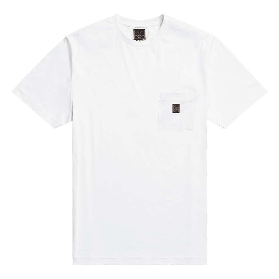 Ditchling Back Logo Pocket Tee in White