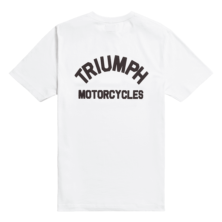 Ditchling Back Logo Pocket Tee in White