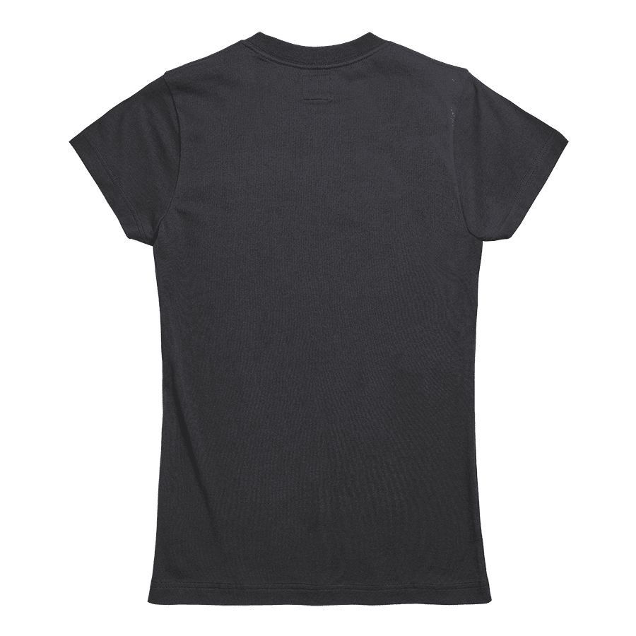 Gwynedd Womens Embroidered Tee in Black